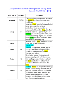 Analysis of the TED talk data to generate the key... by A