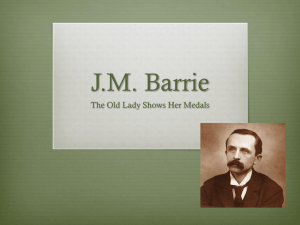 J.M. Barrie The Old Lady Shows Her Medals