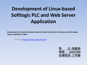 Development of Linux-based Softlogic PLC and Web Server Application