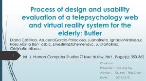 Process of design and usability evaluation of a telepsychology web elderly: Butler