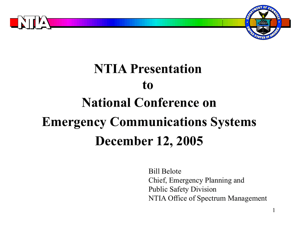 Ntia Frequency Allocation Chart