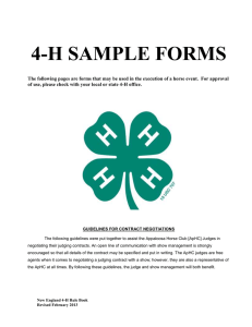 4-H SAMPLE FORMS