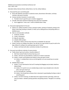 WASFAA Communications Committee Conference Call July 2, 2014, 11am