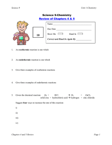 10 Science 9-Chemistry Review of Chapters 4 &amp; 5