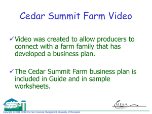 Cedar Summit Farm Video