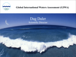 Dag Daler Global International Waters Assessment (GIWA) Scientific Director GLOBAL INTERNATIONAL