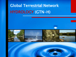 Global Terrestrial Network (GTN-H) HYDROLOGY