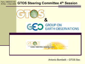 &amp; GTOS Steering Committee 4 Session – GTOS Sec
