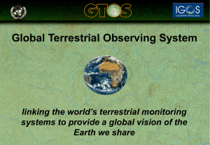 Global Terrestrial Observing System linking the world’s terrestrial monitoring Earth we share