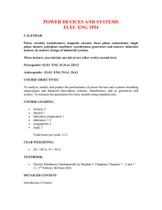 POWER DEVICES AND SYSTEMS ELEC ENG 3PI4
