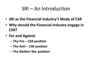 SRI – An Introduction