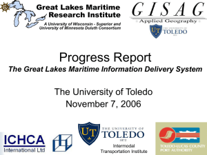 Progress Report The University of Toledo November 7, 2006