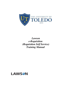 Lawson e-Requisition (Requisition Self Service)
