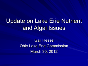 Update on Lake Erie Nutrient and Algal Issues Gail Hesse