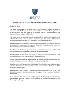 BOARD OF TRUSTEES - STATEMENT OF COMPORTMENT