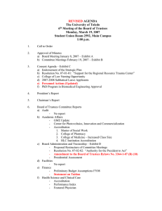 REVISED AGENDA The University of Toledo 6