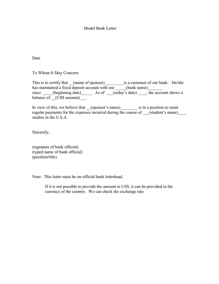 business letter format to whom it may concern