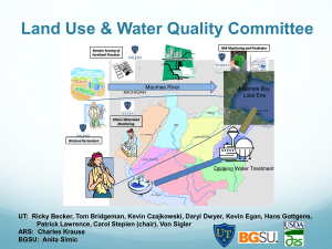 Land Use &amp; Water Quality Committee Maumee River Maumee Bay Lake Erie