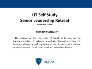 UT Self Study Senior Leadership Retreat