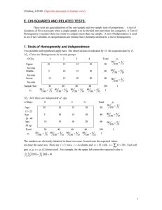 E. CHI-SQUARED AND RELATED TESTS.