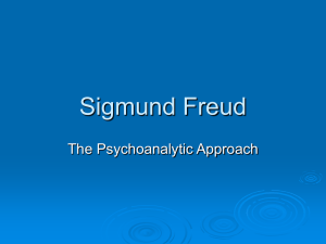 Sigmund Freud The Psychoanalytic Approach