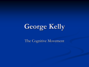 George Kelly The Cognitive Movement