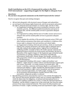 Draft Contribution on the ICN 2 Framework for action to... FIAN International – supporting struggles for the Right to Adequate...