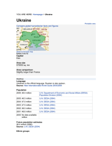 Ukraine  Kiev 579350 sq. km