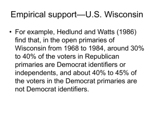 —U.S. Wisconsin Empirical support