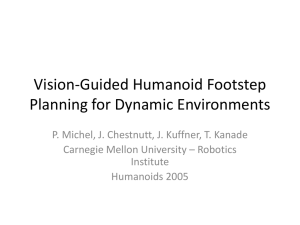 Vision-Guided Humanoid Footstep Planning for Dynamic Environments