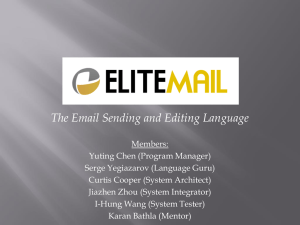 The Email Sending and Editing Language