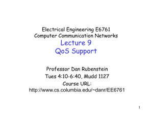 Lecture 9 QoS Support