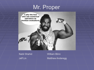 Mr. Proper Nabil Shahid William Blinn Jeff Lin