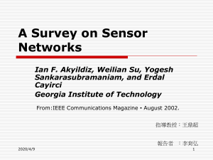A Survey on Sensor Networks