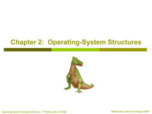 Chapter 2:  Operating-System Structures Silberschatz, Galvin and Gagne ©2007 – 7
