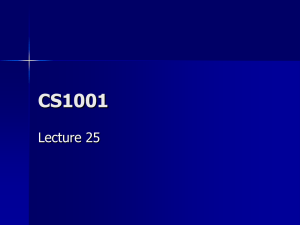 CS1001 Lecture 25