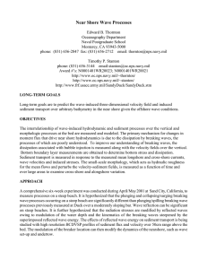Near Shore Wave Processes