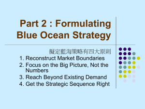 Part 2 : Formulating Blue Ocean Strategy