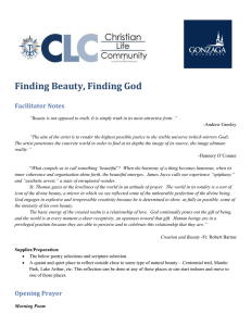 Finding Beauty, Finding God Facilitator Notes