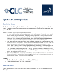 Ignatian Contemplation Facilitator Notes