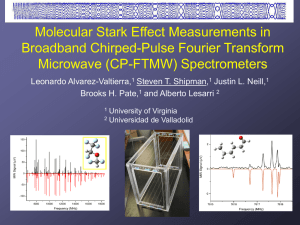 Molecular Stark Effect Measurements in Broadband Chirped-Pulse Fourier Transform Microwave (CP-FTMW) Spectrometers