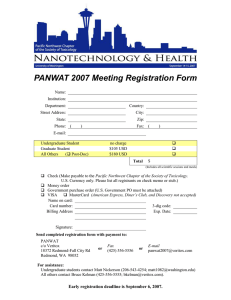 PANWAT 2007 Meeting Registration Form