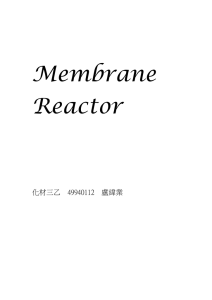 Membrane Reactor 化材三乙    49940112    盧緯業