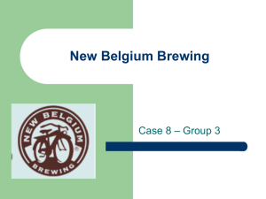 New Belgium Brewing – Group 3 Case 8