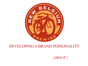 DEVELOPING A BRAND PERSONALITY _GROUP 7_