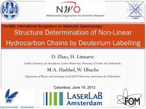 Structure Determination of Non-Linear Hydrocarbon Chains by Deuterium Labelling