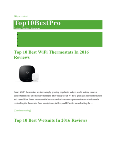 Top 10 Best WiFi Thermostats In 2016 Reviews