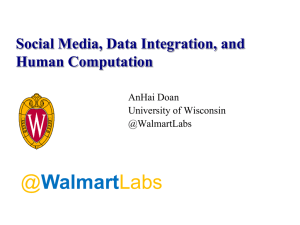 @ Labs Walmart Social Media, Data Integration, and