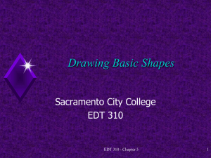 Drawing Basic Shapes Sacramento City College EDT 310 EDT 310 - Chapter 5