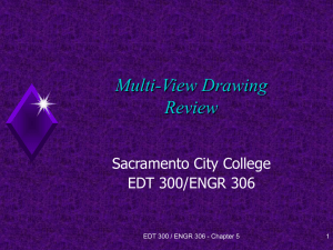 Multi-View Drawing Review Sacramento City College EDT 300/ENGR 306